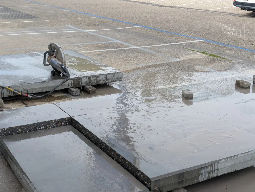 Praktijkbeeld bij Betonboren of betonzagen kiezen: praktische uitleg, keuzes en voorbereiding