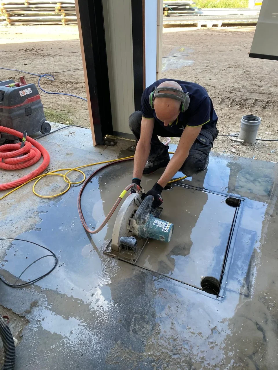 Praktijkbeeld bij Hoekboringen bij zaagopening: praktische uitleg, keuzes en voorbereiding