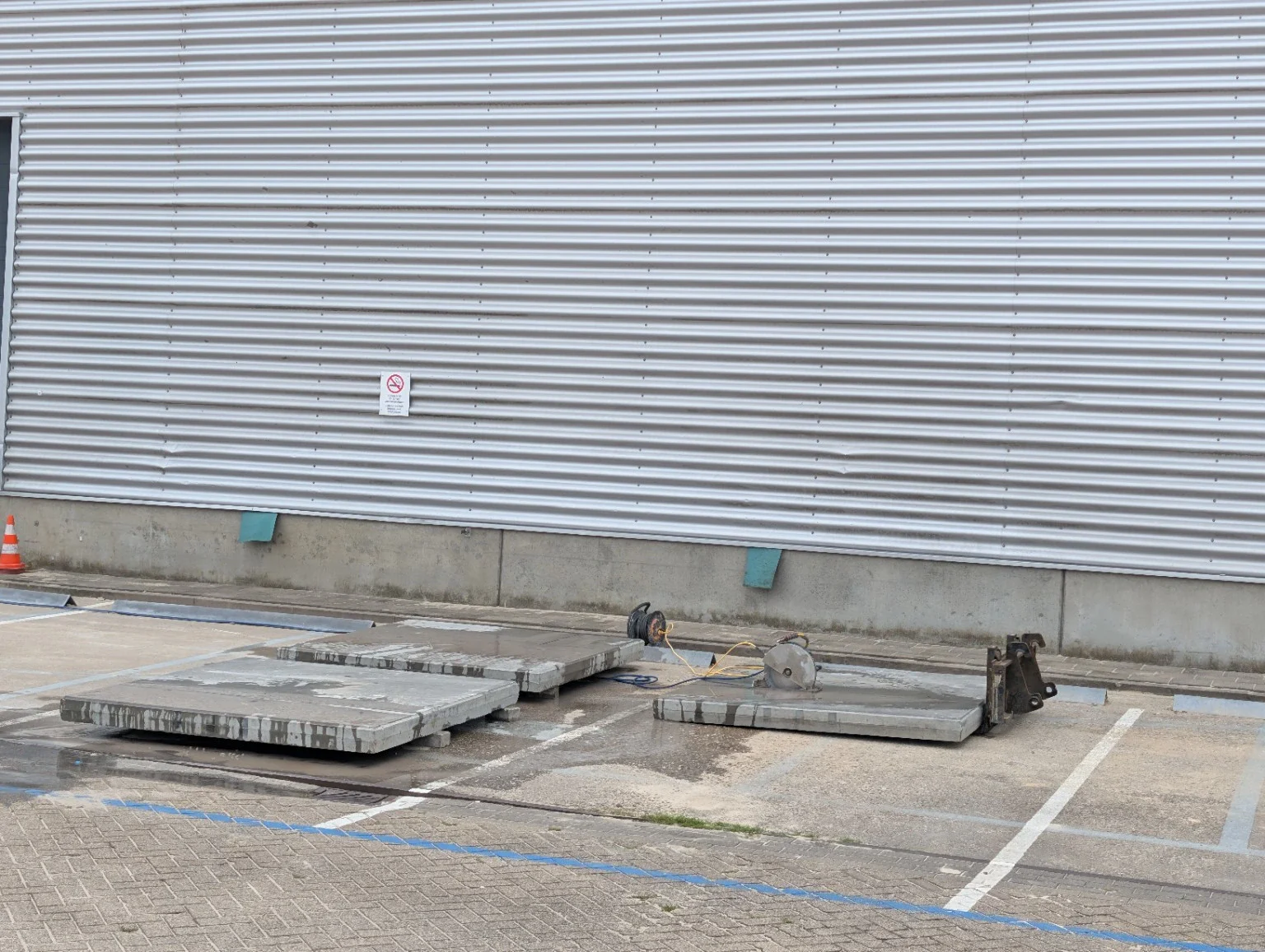 Praktijkbeeld bij Wandzagen in gewapend beton: praktische uitleg, keuzes en voorbereiding